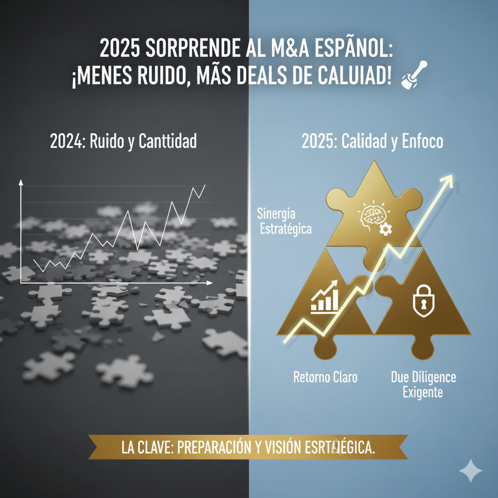2025 sorprende al M&A español: menos ruido, más deals de calidad 🚀